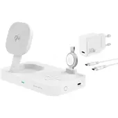 4smarts Qi2, Drinnen, AC, 5 V, Kabelloses Aufladen, 1,5 m, Weiß