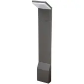 LUCANDE LED Wegeleuchte NEVIO , schwarz, Aluminium, Modern, LED Außenleuchte