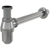 Alca Flaschengeruchverschluss für die Waschbecken DN63 mit einer Überwurfmutter 5/4", Metall