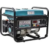 Könner&Sohnen Dual Fuel Stromerzeuger KS 3000 G, Hybrid LPG/Benzin, 3000W, AVR, Kupferwicklung, Gas-Generator, Notstromaggregat für Haus