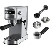 Electrolux 910 003 708 E6EC1-6ST, Espressomaschine, 1 l, Gemahlener Kaffee, 1450 W, Edelstahl