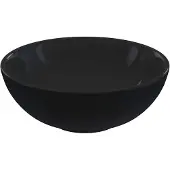 vidaXL Waschbecken Schwarz Glänzend Ø28x10 cm Keramik