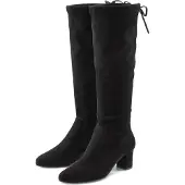 LASCANA Schlupfstiefel Schlupfboots, Slouchy Boots, Slip-On, schwarz Größe 42
