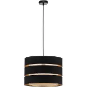 LINDBY Hängelampe , dimmbar, schwarz, für Wohn- / Esszimmer, Textil / Stoff / Seide, Skandinavisch, Pendelleuchte