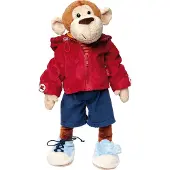 Sigikid Anziehpuppe Kuscheltier Lernaffe mehrfarbig 43cm, 40989