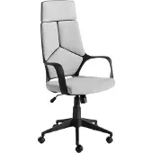 ANGEL CERDA SL Angel Cerdá Bürodrehstuhl aus hellgrauem Stoff und schwarzem PVC 4076