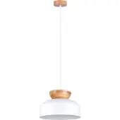 Sollux Pendelleuchte MARION Schwarz 1xE27 15W Holz/Stahl 130x29.5x29.5cm