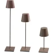 Zafferano Poldina XXL Strostlampe - Aufladbar + Einstellbar - Braun