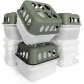 Floordirekt 4er-SET Luftentfeuchter Raumentfeuchter in 6 Farben und 2 Designs Grün Hava