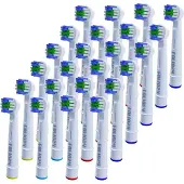 Folio24 24 x Ersatzbürsten Aufsteckbürsten für Oral B Precision Clean Zahnbürsten