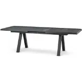 Siena Garden Tirana Dining Tisch, ausziehbar 200/260x100 cm – Aluminium (matt anthrazit) & Keramikpl