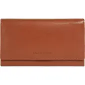 Bruno Banani Geldbörse , Damen, braun (cognac), Leder, leicht glänzend, unifarben, Kleinlederwaren Geldbörse, echt Leder