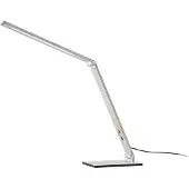 LUCANDE Nicano Tischleuchte Alu - , Nicano, dimmbar, Metallisch, für Arbeitszimmer / Büro, Metall, Modern