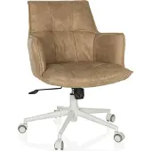 Hjh LIVING Home Office Bürostuhl SOLAO LIFE W Schreibtischstuhl mit Armlehnen Stoff Drehstuhl
