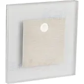 Kanlux S.A. APUS 27370 LED Einbauleuchte 0,8W Bewegungssensor warmweiss gebürsteter Stahl