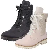Rieker Damen Stiefelette wasserabweisend gesteppter Schaft Profilsohle 78523, Größe:38 EU, Farbe:Schwarz