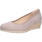 Gabor Comfort 42641-85 Damenschuhe, Ballerina, Leder, Beige, Keilballerina - Damenschuhe Modische Pumps / Ballerina, Beige, leder (michelle stripes)