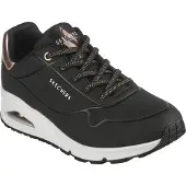 SKECHERS Uno-Shimmer Away 155196-BLK, Sneaker, Damen, Schwarz, Größe: 37