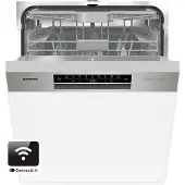 Gorenje GI673C60X teilintegrierter Geschirrspüler 60 cm, Halb integriert, Standardgröße (60 cm), Edelstahl, Weiß, Schwarz, Berührung, kalt, Heiß