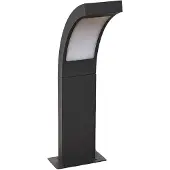 LUCANDE LED Sockelleuchte Juvia , schwarz, Aluminium, Modern, LED Außenleuchte