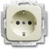 ABB 2013-0-5312, CEE 7/3, 2P+E, Weiß, 250 V, 16 A, 71 mm