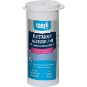 MediPOOL TestStäbchen Sauerstoff/pH/Algenschutz 50 Stück Teststreifen, Teststrips