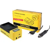 PATONA Synchron USB Ladegerät Olympus OM-1 BLX-1 Display