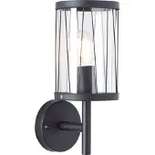 Brilliant Außenleuchte Wandlampe Reed stehend Schwarz IP44 max. 40W E27