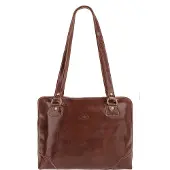 Piké Henkeltasche echt Leder, Made in Italy