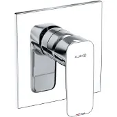 Kludi PURE&STYLE Unterputz-Brause-Einhandmischer, Wandmontage, 28 l/min, 407550575, Farbe: Chrom