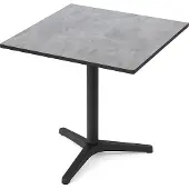 BIG Möbel Gastro Terrassentisch NICO | 70x70 cm | HPL Compact Beton Grau