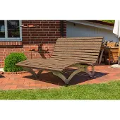 SCALANT Waldsofa Classic, WPC-Latten, Wellenliege, Sonnenliege