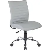 Dmora Bürostuhl Dkum, Arbeitsstuhl, ergonomischer Bürositz, 54x48h90/100 cm, Grau