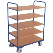 Cordes Etagenwagen hoch mit 5 Böden 250 kg Traglast Typ S + EasySTOP