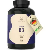 True Nature Vitamin B3 - 365 Kapseln - Hochdosiertes Nicotinamid - Vegan - (365 Tage Vorrat) -