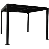 Jet-Line Pavillon Lamellendach Gartenzelt Gartendach Dubai II 3x3m Aluminium Neu