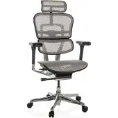 Hjh OFFICE Luxus Chefsessel ERGOHUMAN GEN2 Ergonomischer Bürostuhl mit Armlehnen (höhenverstellbar) Netzstoff Drehstuhl für Büro, Zuhause