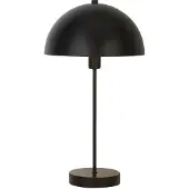 Licht-Erlebnisse Nachttischlampe Metall E14 rund Ø 25 cm 46,2 cm hoch Schwarz Nachttischleuchte