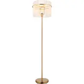 Globo Lighting Stehleuchte Metall goldfarben matt, 1x E27