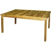 Linder Exclusiv GmbH Klassischer Premium Teak Tisch rechteckig Gartentisch Teakholz Teakmöbel 150 cm