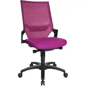 Topstar Bürostuhl Autosynchron-1, AU1000 T33 Stoff lila, Gestell schwarz