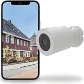 Calex Smart Security Sicherheitskamera, WLAN Spotlight-Kamera, 2K, mit Nachtsicht & Bewegungserkennung, für Außenbereich