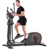 AsVIVA Crosstrainer klappbar C29 Pro Heimtrainer mit Ergometer 16 kg Schwungmasse Bluetooth HCR leise für Zuhause