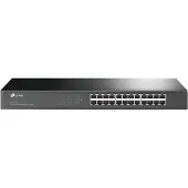 TP-LINK 24-Port-10/100Mbit/s-Rackmount-Switch, Unmanaged, Fast Ethernet (10/100), Vollduplex, Rack-Einbau, 1U