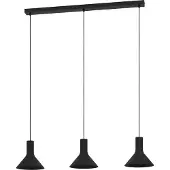 Stars of Light Hängelampe Morescana, Esstisch Pendelleuchte 3-flammig, Esszimmerlampe New Nordic aus Metall in Schwarz, Hängeleuchte mit E27 Fassung