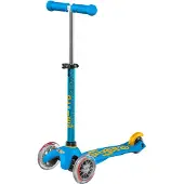 Micro mobility Mini Micro Deluxe Ocean Blue, Kinder, Dreiradroller, Unisex, Asphalt, 50 kg, 3 Rad/Räder