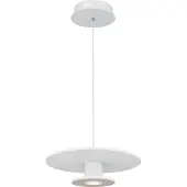Globo Lighting Weiße Pendelleuchte Carter Ø 38cm mit Filz