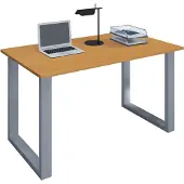 VCM Holz Schreibtisch | H. 76 x B. 80 x T. 50 cm | Computertisch schlicht | Füße aus hochwertigem Metall | Arbeitstisch | Büromöbel - Lona U