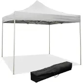 Divina Garden 2 x 2 weißer Faltpavillon mit wasserdichter PVC-Beschichtung