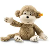 Steiff Kuscheltier Soft Cuddly Friends Affe Brownie Hellbraun (30cm)